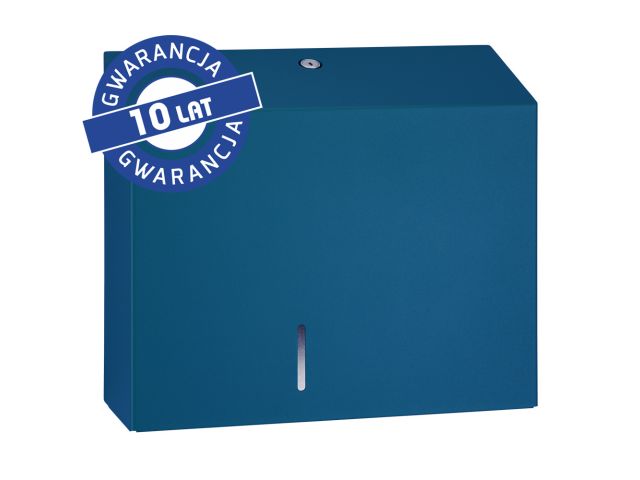 Pojemnik na papier toaletowy MERIDA STELLA BLUE LINE MAXI, średnica papieru do 23 cm, niebieski